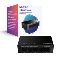 Unmanaged Switches | STRONG  SW5000MUK 5 Port Gigabit Switch (Metal) | SW5000MUK | ServersPlus