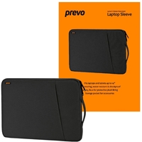 Carry Cases | PREVO  14 Inch Laptop Sleeve, Side Pocket, Cushioned Lining, Black | LB007 14 BLACK  | ServersPlus