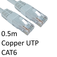 Cat 6 Cables | TARGET RJ45 (M) to RJ45 (M) CAT6 0.5m White OEM Moulded Boot Copper UTP Network Cable | ERT-600 WHITE | ServersPlus