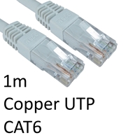Cat 6 Cables | TARGET RJ45 (M) to RJ45 (M) CAT6 1m White OEM Moulded Boot Copper UTP Network Cable | ERT-601 WHITE | ServersPlus