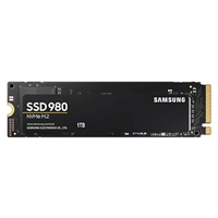 Samsung Solid State Drives (SSD) | SAMSUNG  980 (MZ-V8V1T0BW) 1TB NVMe SSD, M.2 Interface, PCIe Gen3, 2280, Read 350MB/s, Write 3000MB/s | MZ-V8V1T0BW | ServersPlus
