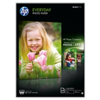 Printer Paper | HP Everyday Photo Paper - Semi-gloss photo paper - A4 (210 x 297 mm) - 175 g/m2 - 100 sheet(s | Q2510A | ServersPlus