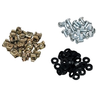 Server Cabinet Accessories | SERVERS PLUS Cage Nuts and Bolts (pack of 100) | SPNUTS100 | ServersPlus