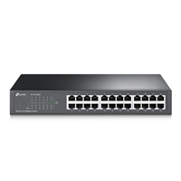 Unmanaged Switches | TP-LINK  TL-SF1024D 24-port 10/100M Switch, 24 10/100M RJ45 ports, 13-inch rack-mountable steel case | TL-SF1024D | ServersPlus