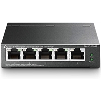 Unmanaged Switches | TP-LINK  5-Port GB Desktop Switch with 4-Port PoE+ | TL-SG1005P | ServersPlus
