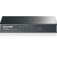 Unmanaged Switches | TP-LINK  8-Port Gigabit Desktop PoE Switch with 4-Port PoE+ | TL-SG1008P | ServersPlus