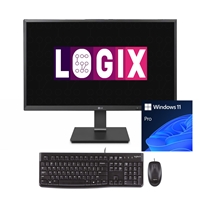 All Desktops Computers | LOGIX  Intel Quad Core 27 Inch Full HD All-in-One Business Desktop PC with 12GB RAM and 512GB SSD, pl | AIO-275C | ServersPlus