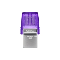 USB Flash Drives | KINGSTON  DataTraveler DTDUO3CG3/128GB 128GB MicroDuo USB OTG Flash Drive, 3C, USB-C and Type A | DTDUO3CG3/128GB | ServersPlus