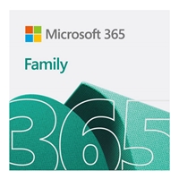 Microsoft Office | MICROSOFT  365 Family Medialess - 1 Year Subscription 6 Users  - Electronic Download | 6GQ-00092 | ServersPlus