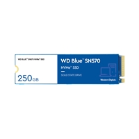 Western Digital Hard Drives | WD  Blue SN570 (WDS250G3B0C) 250GB NVMe SSD, M.2 Interface, PCIe Gen3, 2280, Read 3300MB/s, Write 120 | WDS250G3B0C | ServersPlus