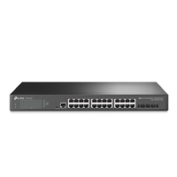 Managed Network Switches | TP-LINK  TL-SG3428X JetStream 24-Port Gigabit L2+ Managed Switch with 4 10GE SFP+ Slots | TL-SG3428X | ServersPlus