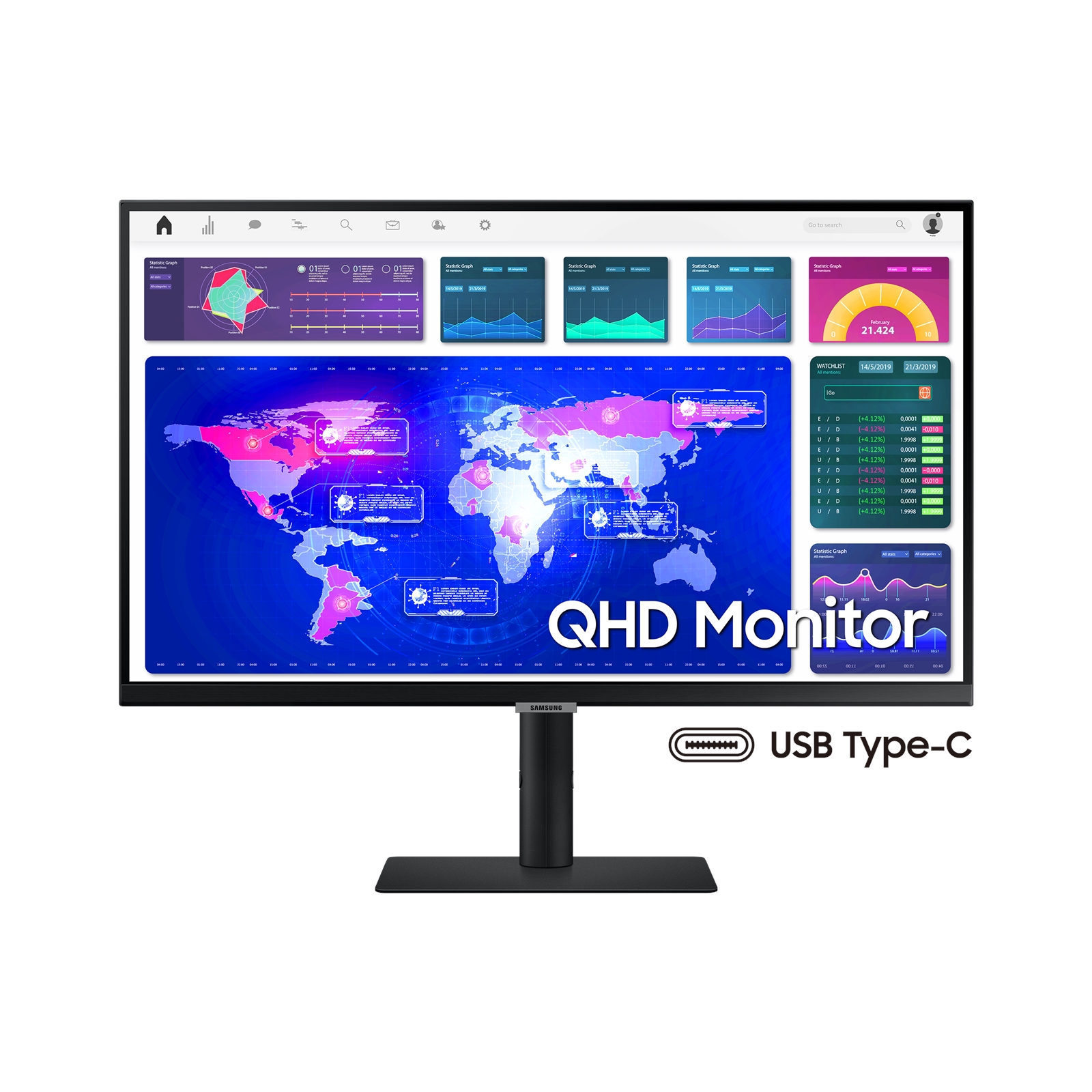 SAMSUNG S27A600UUU - S60UA Series - LED monitor - 27IN - 2560 x 1440 ...