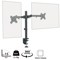 Monitor Desk Mounts & Brackets | piXL  Double Monitor Arm Desk Mount | DOUBLE ARM | ServersPlus