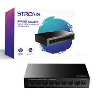 Unmanaged Switches | STRONG  SW8000MUK 8 Port Gigabit Switch (Metal) | SW8000MUK | ServersPlus