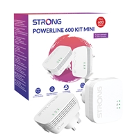 Homeplugs & Powerline Adapters | STRONG  POWERL600DUOMINIUK AV600 Mini Powerline Kit (2 Pack) | POWERL600DUOMINIUK | ServersPlus