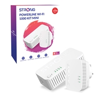 Homeplugs & Powerline Adapters | STRONG  POWERWF1000DUOMINIUK AV1000 Mini WI-FI Powerline Kit (2 Pack) | POWERWF1000DUOMINIUK | ServersPlus