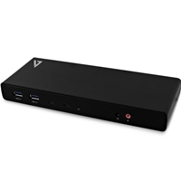 Docking Stations | V7 Dual Universal Docking Station with USB-C Power Delivery | UCDDS-1E | ServersPlus