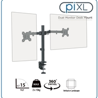 Monitor Desk Mounts & Brackets | PIXL  Double Monitor Arm Desk Mount | DOUBLE ARM | ServersPlus