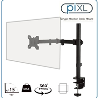 Monitor Desk Mounts & Brackets | PIXL  Single Monitor Arm Desk Mount | SINGLE ARM | ServersPlus