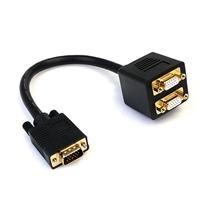 Monitor Accessories | STARTECH 1 ft VGA to 2x VGA Video Splitter Cable - M/F | VGASPL1VV | ServersPlus