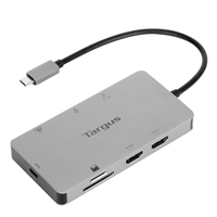 Docking Stations | TARGUS Docking station - USB-C / Thunderbolt 3 - 2 x HDMI - GigE | DOCK423EU | ServersPlus