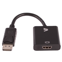 Monitor Accessories | V7  DISPLAYPORT-HDMI ADAPTER-BLK | CBLDPHD-1E | ServersPlus