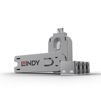 Server Chassis Options | LINDY USB Port Blocker - Pack of 4 with Port Blocker Key | 40454 | ServersPlus