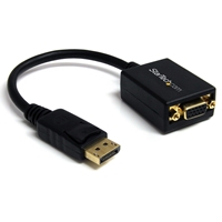 Monitor Accessories | STARTECH  DisplayPort to VGA Video Adapter Converter | DP2VGA2 | ServersPlus