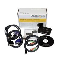KVM Switch | STARTECH  2-Port USB KVM Switch Kit with Audio and Cables | SV211KUSB | ServersPlus