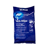 PC Cleaning Products | AF MTW025P Cleaning Wipes for Technology Devices 25 Pack | MTW025P | ServersPlus
