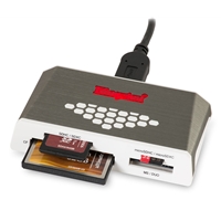 PC Card Readers | KINGSTON USB 3.0 High-Speed External Media and Card Reader | FCR-HS4 | ServersPlus