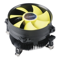 PC CPU Fans & Paste | AKASA  K32 Air Coolerm Efficient Cooling for Intel CPUs, 3000RPM - Viper Yellow Design - Low Noise 92 | AK-CC7117EP01 | ServersPlus