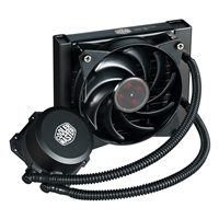 PC CPU Fans & Paste | COOLER MASTER  MasterLiquid Lite 120 Universal Socket 120mm PWM 2000RPM Fan Black AiO Liquid CPU Cool | MLW-D12M-A20PW-R1 | ServersPlus