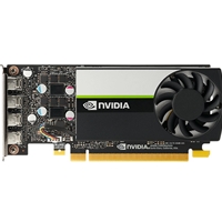 nVidia Graphics Cards | PNY  Quadro T1000 Quadro Graphics Card, 4 GB GDDR6, 2.50 TFLOPS, PCIe 3.0 x16 Low Profile w Full Size | VCNT1000-PB | ServersPlus