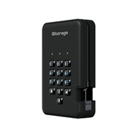 External Hard Drives | ISTORAGE diskAshur 2 4TB | IS-DA2-256-4000-B | ServersPlus