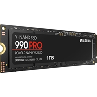 Samsung Solid State Drives (SSD) | SAMSUNG  990 PRO(MZ-V9P1T0BW) 1TB NVMe SSD, PCIe Gen4, M.2 Interface, 2280, Read 7450 MB/s, Write 390 | MZ-V9P1T0BW | ServersPlus