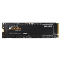 Samsung Solid State Drives (SSD) | SAMSUNG  970 EVO PLUS (MZ-V7S500BW) 500GB NVMe SSD, M.2 Interface, PCIe Gen3, 2280, Read 3000MB/s, Wr | MZ-V7S500BW | ServersPlus