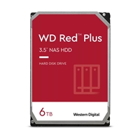 Western Digital Hard Drives | WD Red Plus WD60EFPX - Hard drive - 6 TB - internal - 3.5 - SATA 6Gb/s - 5400 rpm - buffer: 2 | WD60EFPX | ServersPlus