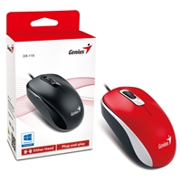 PC Keyboards & Mice | GENIUS  DX-110 USB Red Mouse | 31010116104 | ServersPlus