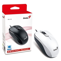 PC Keyboards & Mice | GENIUS  DX-110 USB White Mouse | 31010116102 | ServersPlus