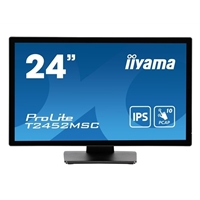 23 Inch and above PC Monitors | IIYAMA  PROLITE T2452MSC-B1  24 inch IPS Monitor, Full HD, 5ms, USB Hubx2, HDMI, DisplayPort, 60Hz, S | T2452MSC-B1  | ServersPlus