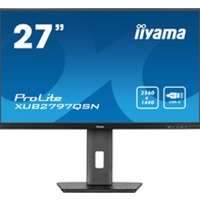23 Inch and above PC Monitors | IIYAMA  Prolite XUB2797QSN-B1 27 inch QHD IPS Monitor, USB-C Dock, 1ms, HDMI, DisplayPort, USB-C, USB | XUB2797QSN-B1 | ServersPlus