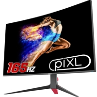 23 Inch and above PC Monitors | piXL  CM32GF5 32 Inch Curved Monitor,  144Hz/ 165Hz, 5ms Response Time, Frameless, Freesync, G-Sync,  | CM32GF5 | ServersPlus