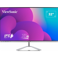 23 Inch and above PC Monitors | VIEWSONIC  VX3276-MHD-3 32-Inch Full HD, Frameless IPS Monitor, 1080p, 1920 x 1080 Resolution, 75Hz,  | VX3276-MHD-3 | ServersPlus