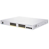 Managed Network Switches | CISCO Business 350 Series 24 Port GIgabit PoE+ (370W) L3 Managed Switch with 4 x Gigabit SFP - C | CBS350-24FP-4G-UK | ServersPlus