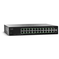 Unmanaged Switches | CISCO 24-Port Gigabit Compact Switch with 2 Combo GBIC slots | SG112-24-UK | ServersPlus