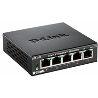 Unmanaged Switches | D-LINK DES-105 5-Port Unmanaged Fast Ethernet Switch | DES-105/B | ServersPlus