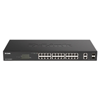 Smart Managed Network Switches | D-LINK DGS-1100-26MPV2 24 Port Gigabit POE Smart Switch | DGS-1100-26MPV2 | ServersPlus