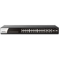 Managed Network Switches | DRAYTEK VigorSwitch G1282 28-Port Gigabit Managed Switch with 4 x SFP | VSG1282-K | ServersPlus