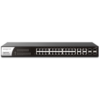 Smart Managed Network Switches | DRAYTEK VigorSwitch P1282 24-Port PoE Smart Switch - VSP1282-K | VSP1282-K | ServersPlus